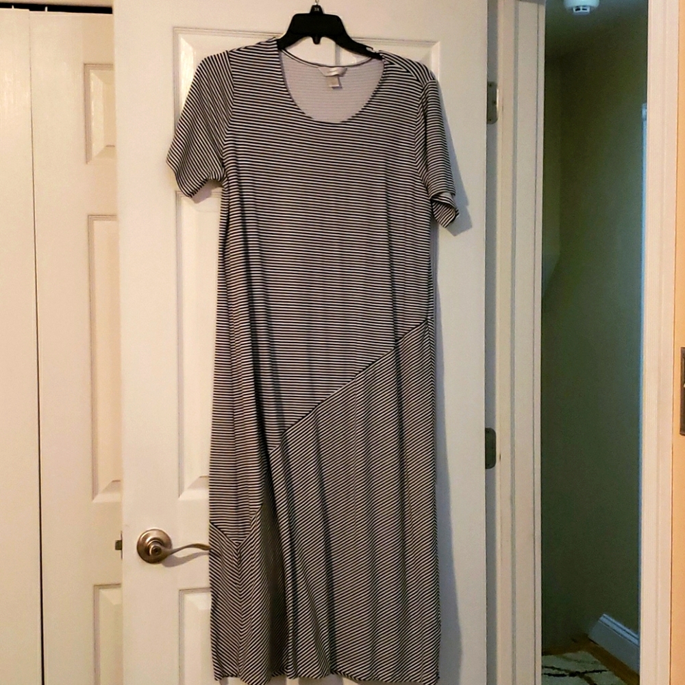 Christopher & Banks Striped Maxi Dress